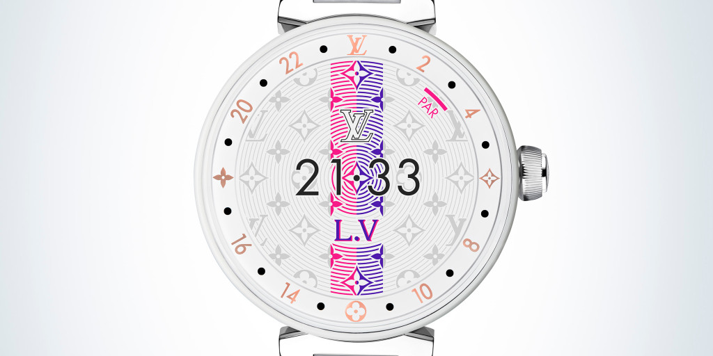 Sophie Turner and Justin Theroux model the Louis Vuitton Tambour Horizon  Watch