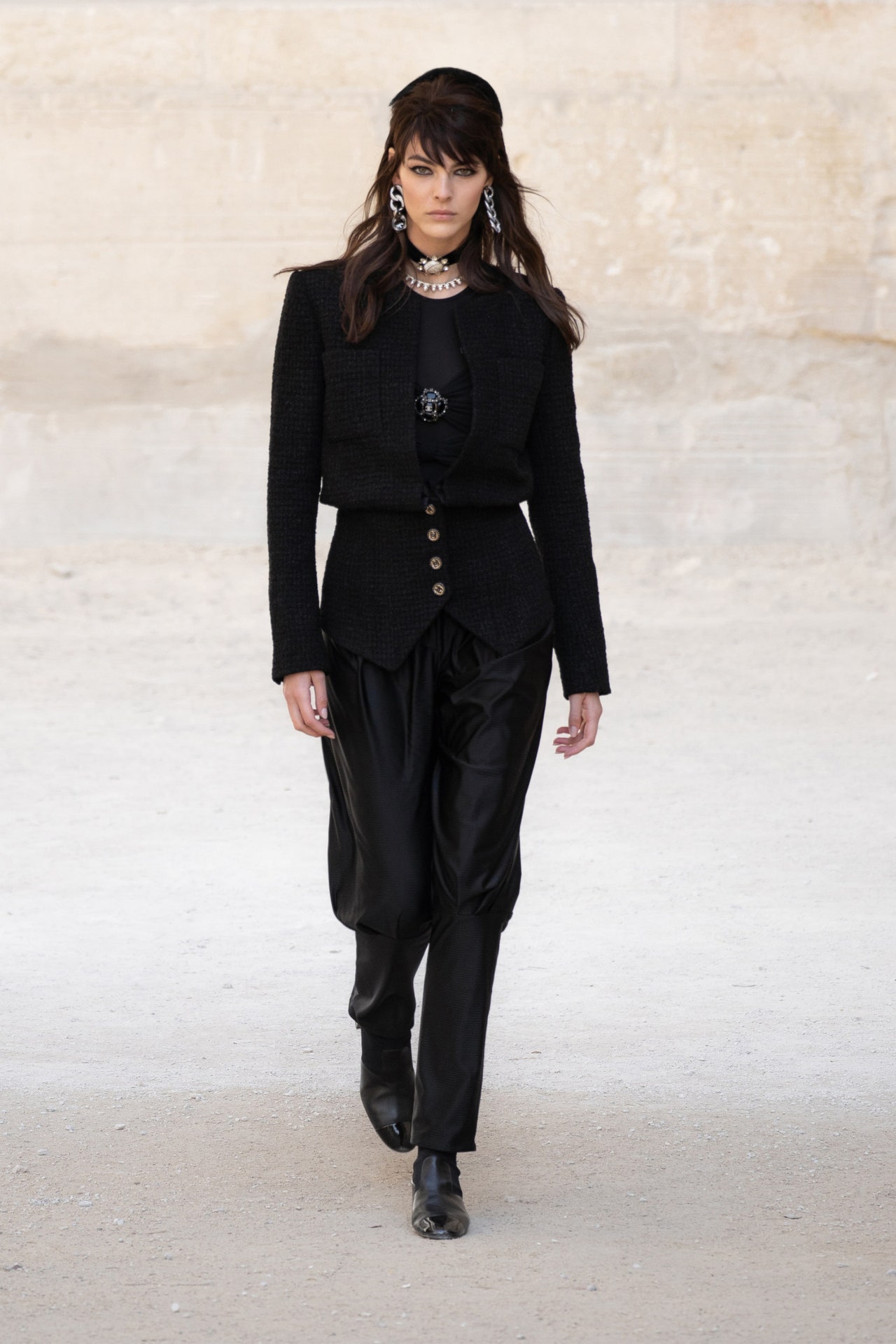 Black Chanel Suit With Scoubidou Braid SS 1994 For Sale at 1stDibs