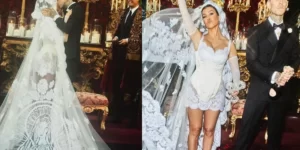 Cận cảnh hôn lễ xa hoa của Kourtney Kardashian và Travis Barker tại Ý