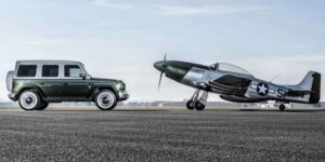 Bản độ Mercedes G63 tri ân chiến đấu cơ Mustang huyền thoại