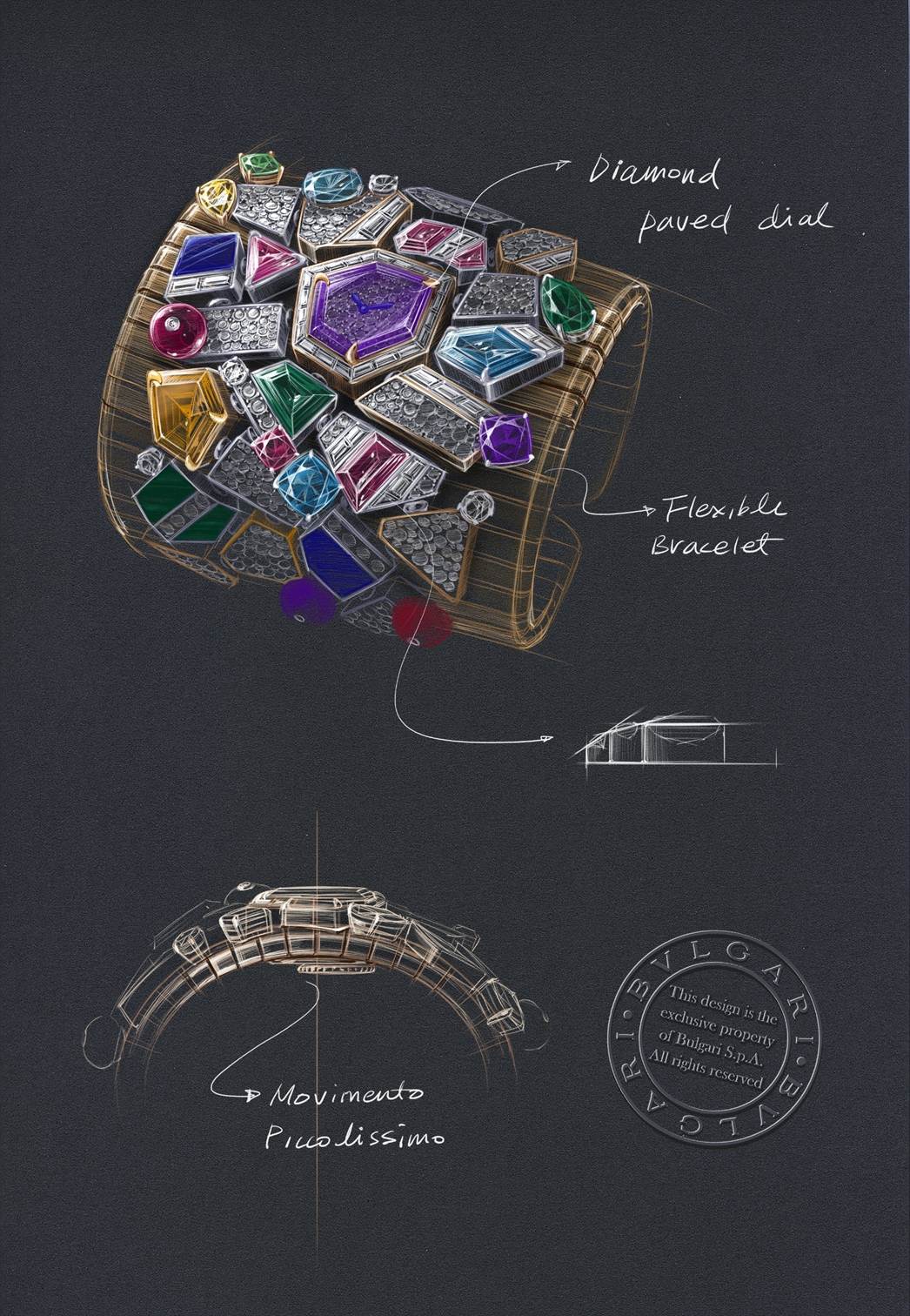 BST Bvlgari Polychroma - trang sức cao cấp