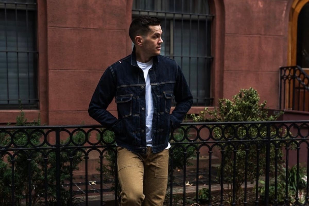 thời trang nam - denim - phối đồ - cổ điển - áo khoác - jeans - luxuo 7