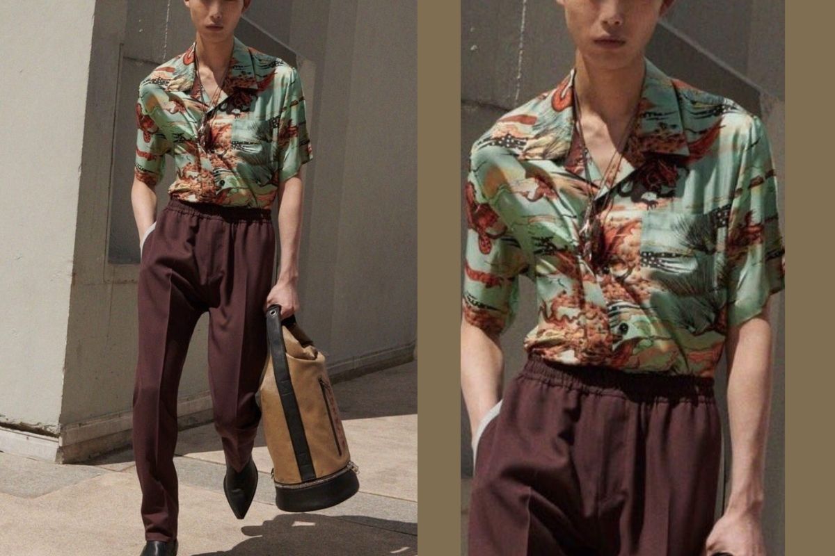 thời trang nam - 70s - cổ điển - phối đồ quần áo - floral shirt 70s 2 - luxuo
