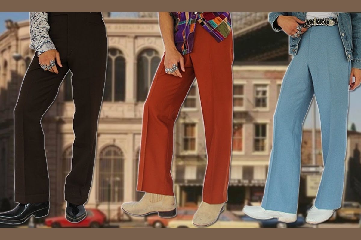 thời trang nam - 70s - cổ điển - phối đồ quần áo - ống loe 2 - luxuo