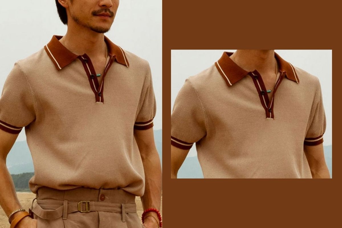 thời trang nam - 70s - cổ điển - phối đồ quần áo - polo 2 - luxuo