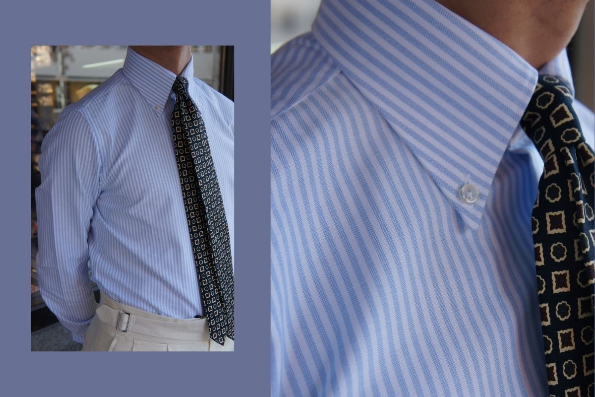 thời trang nam - phong cách thanh lịch - phối đồ - sơ mi button down - luxuo