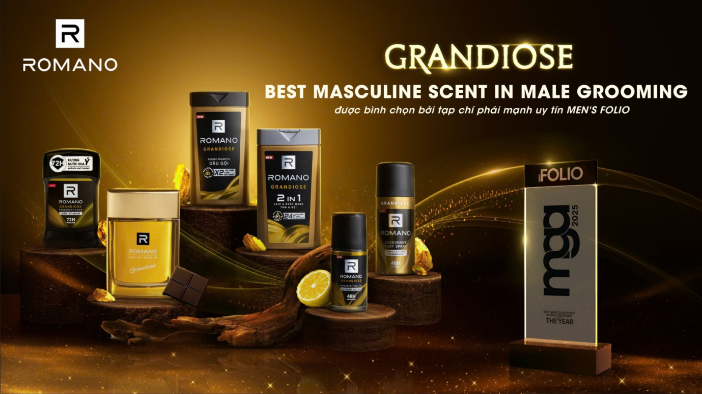 Romano Grandiose - Men’s Folio Grooming Awards - BEST MASCULINE SCENT IN MALE GROOMING - nước hoa - nam giới - đàn ông - luxuo 6