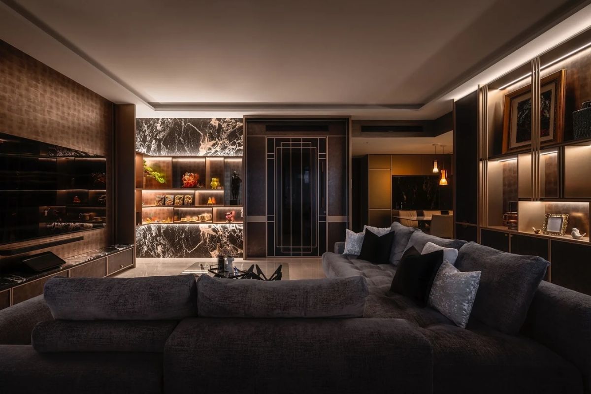 không gian sống - trang trí nội thất - nhà ở sang trọng - hiện đại, tối ưu không gian - luxuo 12