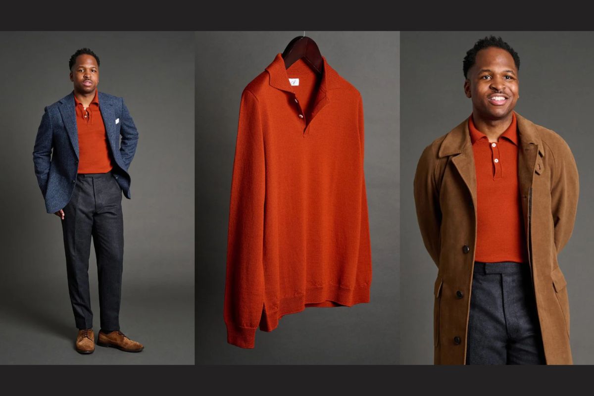 thời trang nam - áo len - đồ dệt kim - mùa thu-đông - phối đồ - luxuo 11