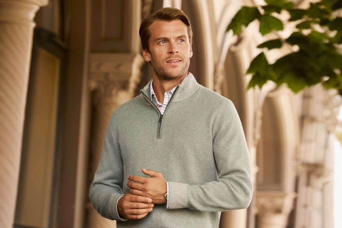 thời trang nam - áo len - đồ dệt kim - mùa thu-đông - phối đồ - luxuo 28