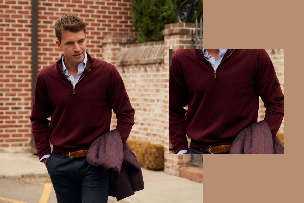 thời trang nam - áo len - đồ dệt kim - mùa thu-đông - phối đồ - luxuo 30