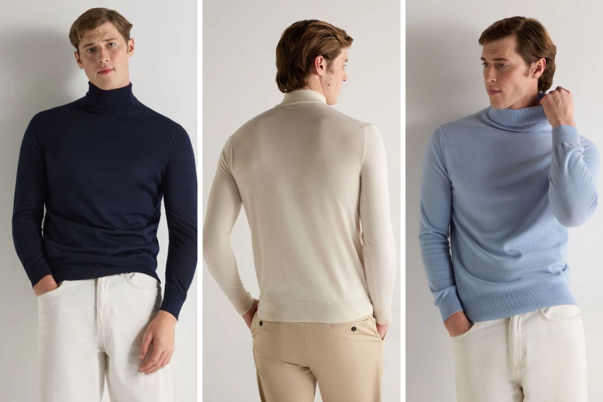 thời trang nam - áo len - đồ dệt kim - mùa thu-đông - phối đồ - luxuo 36