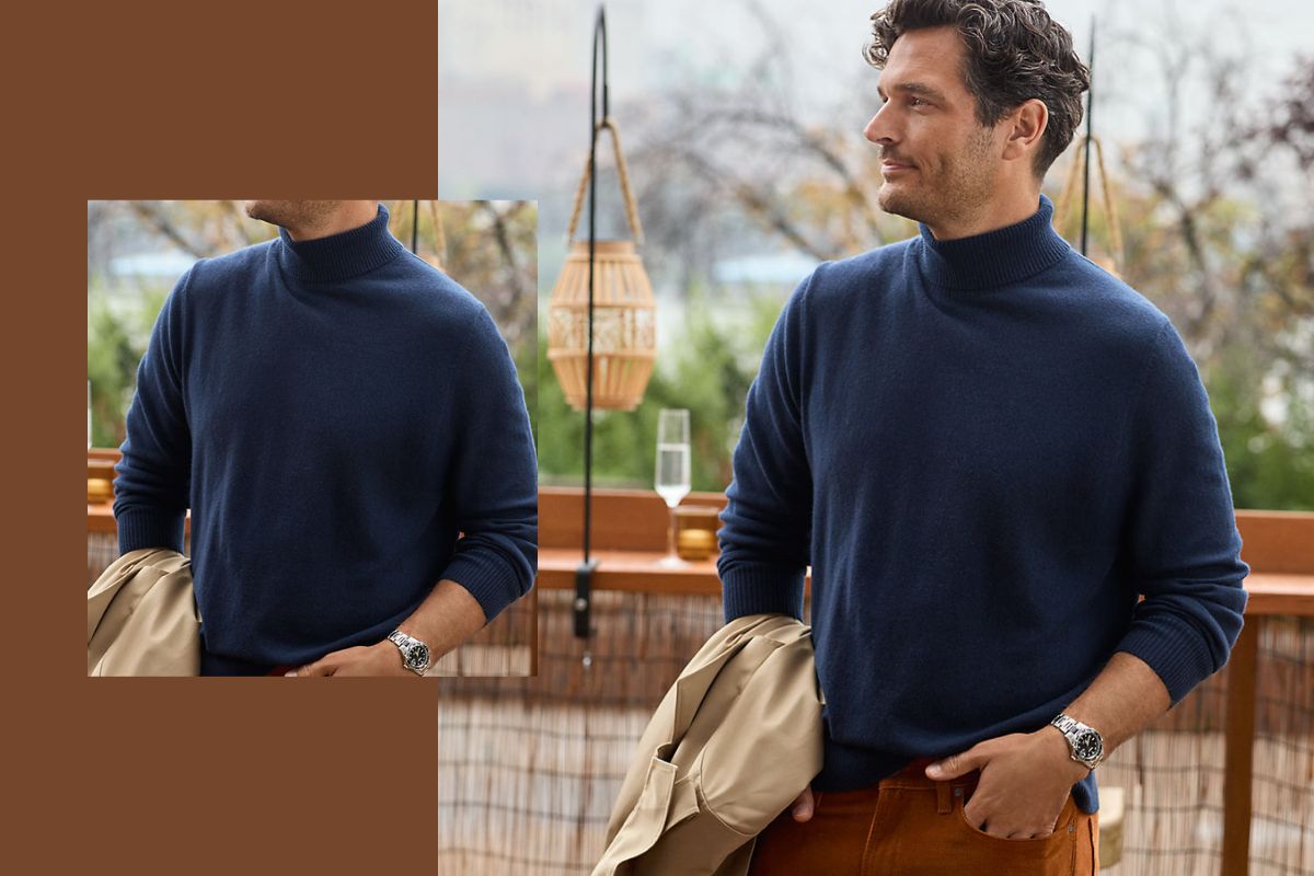 thời trang nam - áo len - đồ dệt kim - mùa thu-đông - phối đồ - luxuo 38