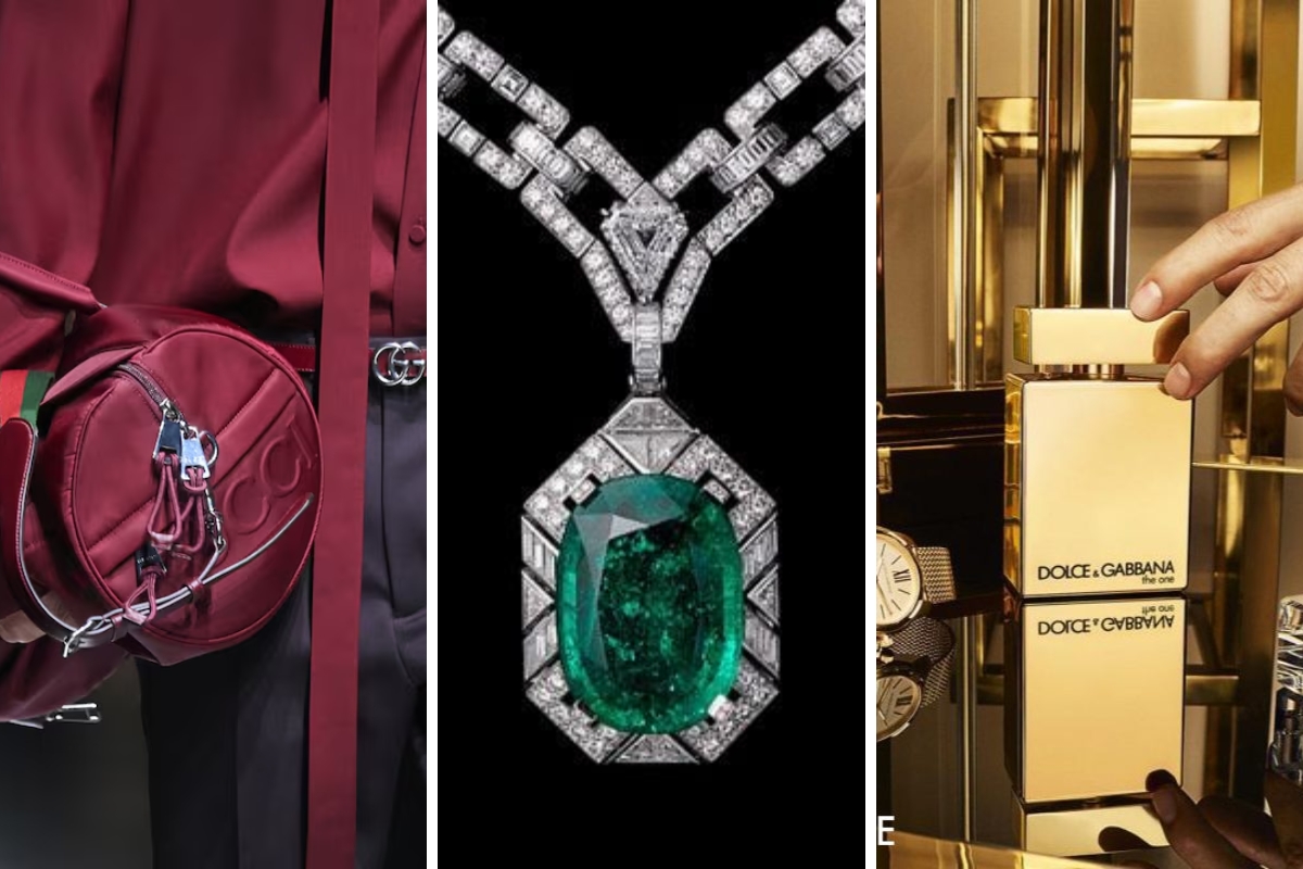 thời trang xa xỉ - bảng màu lễ hội - Burgundy - Emerald - Gold - luxuo fea