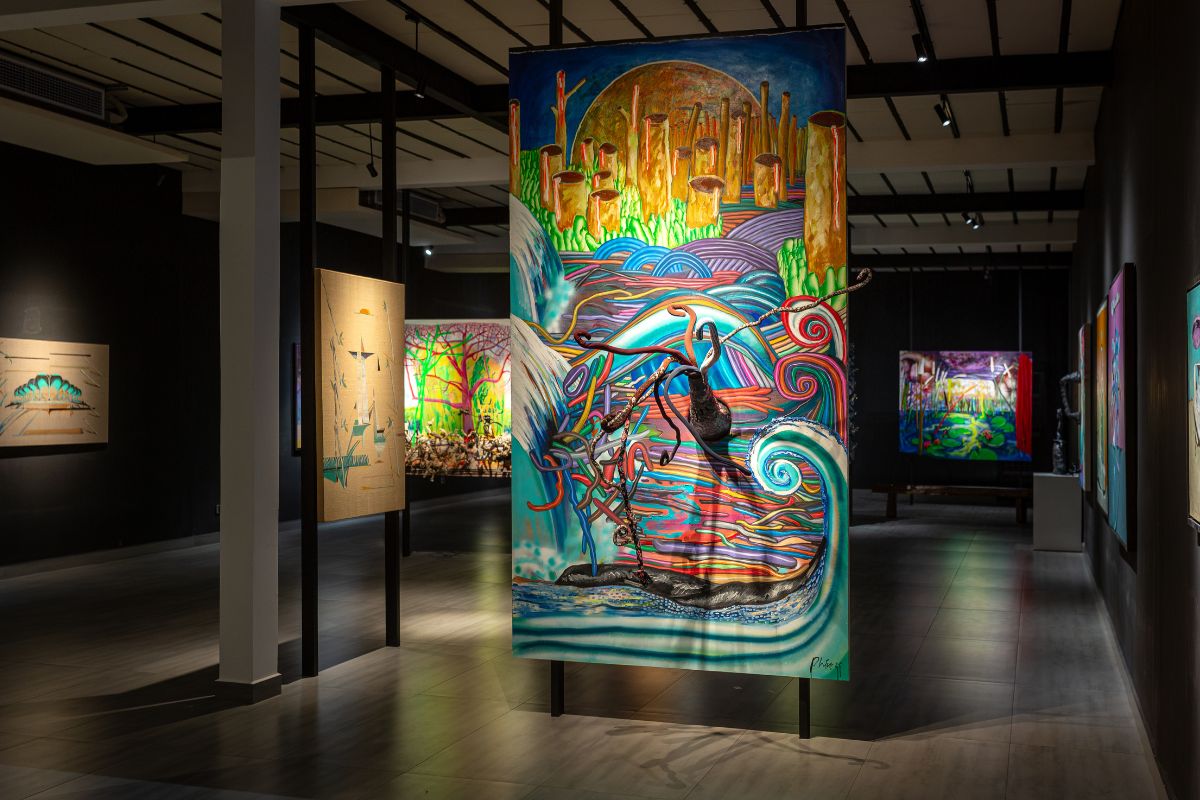 Kỳ Cảnh Phiêu Du - không gian thị giác đa tầng - triển lãm nghệ thuật - Wiking Salon - luxuo 3