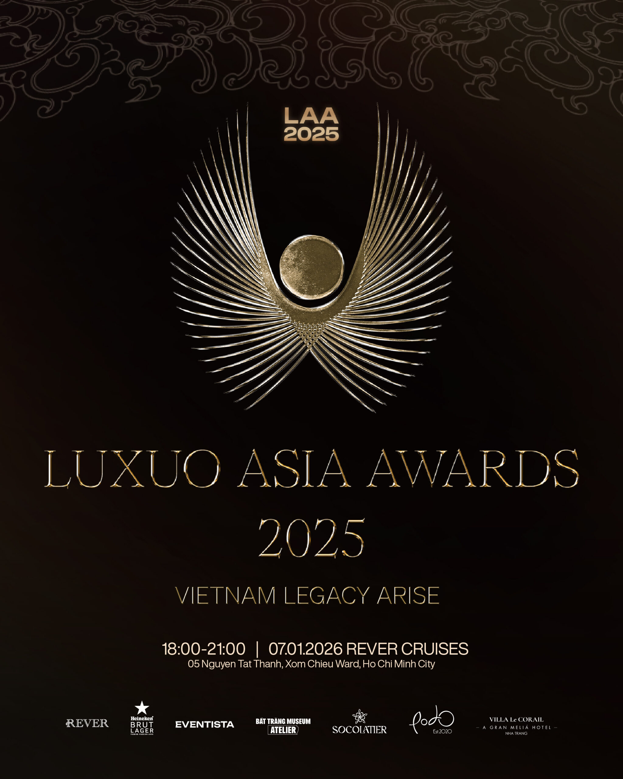 LUXUO ASIA AWARDS 2025 - LAA2025 - awards list - vietnam legacy arise - lễ trao giải - luxuo
